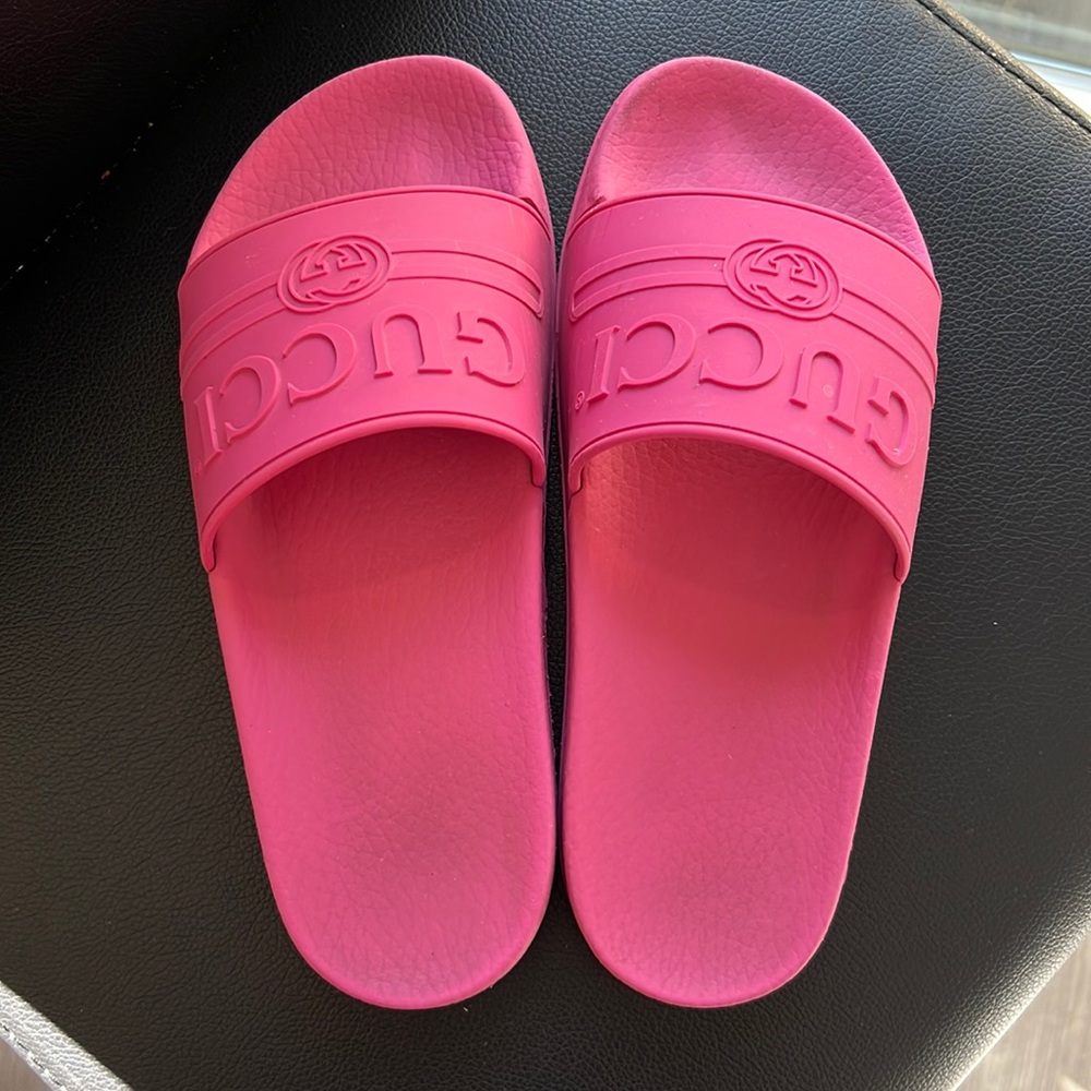 Pink Gucci Slides Size 37